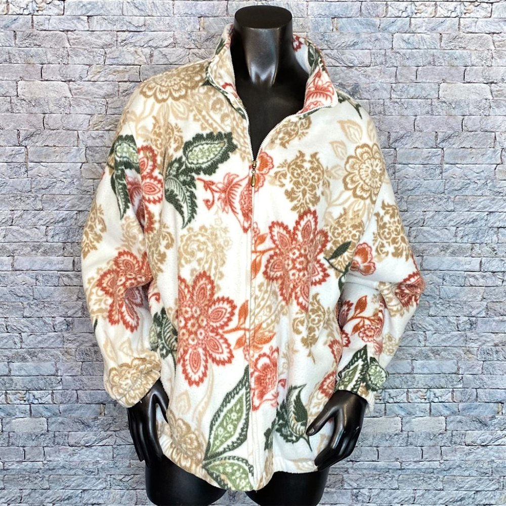 Alfred Dunner Floral Wind Bracker Jacket